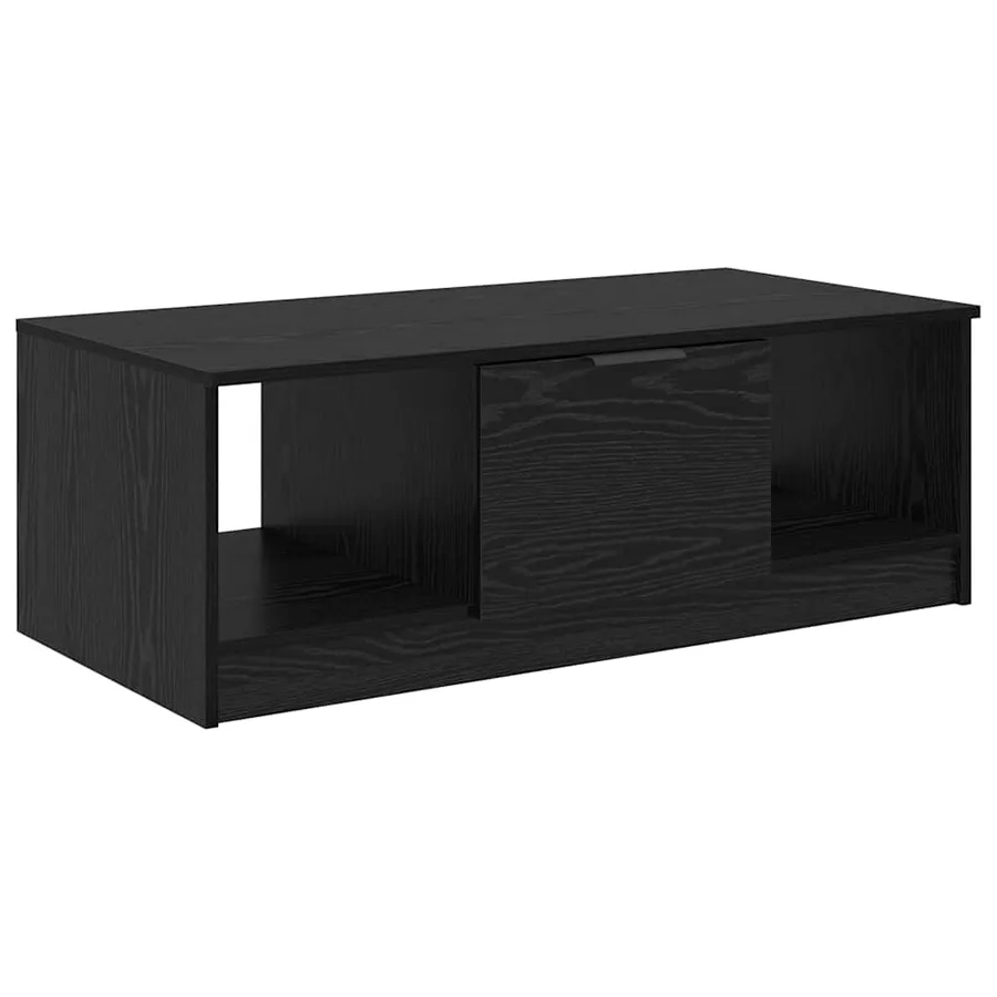 Table basse Chêne noir 102 x 50 x 36cm Bois d'ingénierie - 2
