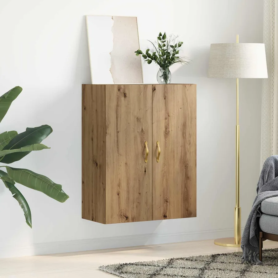 Meuble mural Chêne artisanal 69,5 x 34 x 90 cm - 4