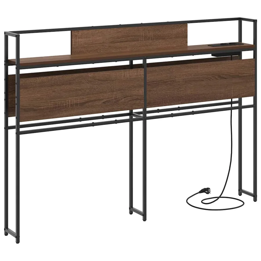 Tête de lit de rangement Chêne marron Bois d'ingénierie - 2