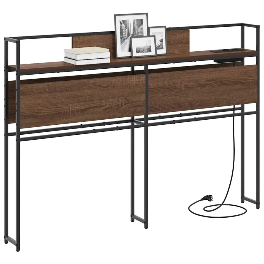 Tête de lit de rangement Chêne marron Bois d'ingénierie - 3