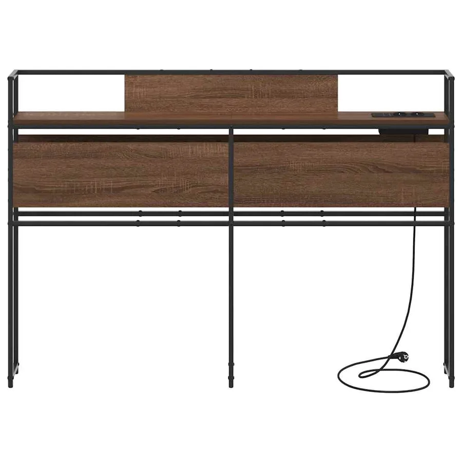 Tête de lit de rangement Chêne marron Bois d'ingénierie - 5
