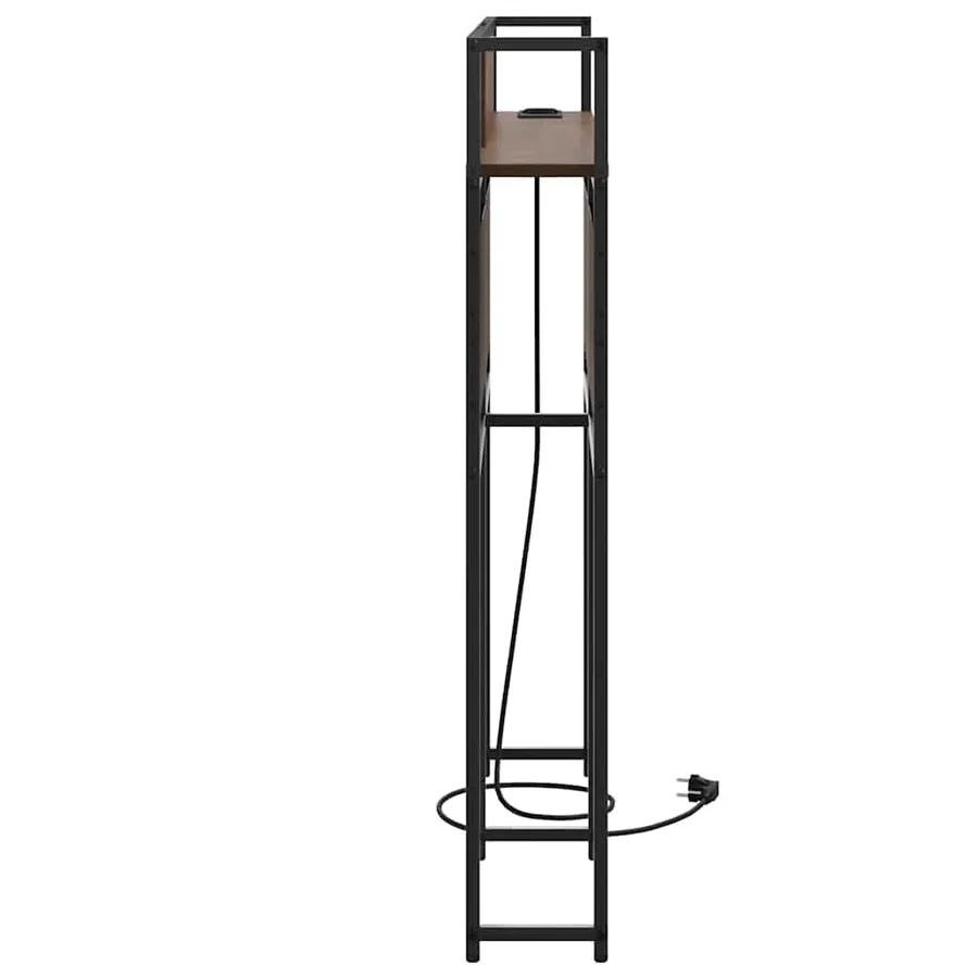 Tête de lit de rangement Chêne marron Bois d'ingénierie - 6