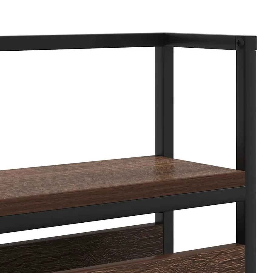 Tête de lit de rangement Chêne marron Bois d'ingénierie - 9