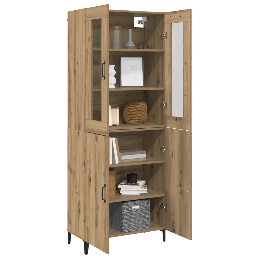 Haut Armoire 2 pcs Chêne artisanal 69,5 x 34 x 180 cm - 3