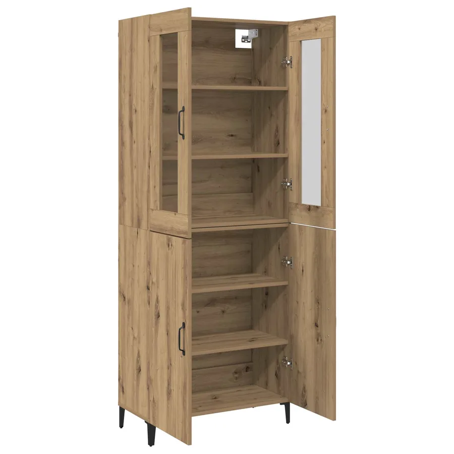 Haut Armoire 2 pcs Chêne artisanal 69,5 x 34 x 180 cm - 5