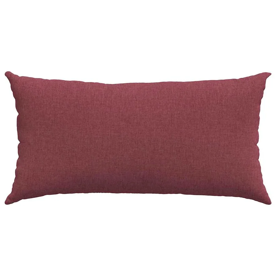 Coussins de canapé 2 pcs Bordeaux 80 x 40 cm tissu - 6