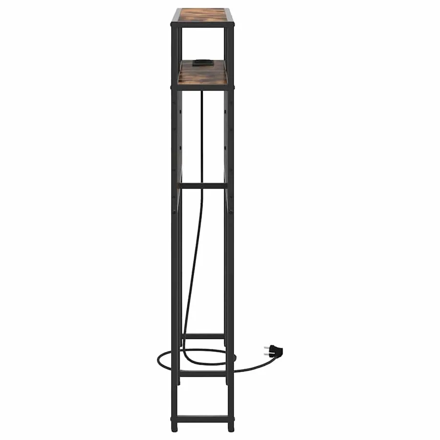 Tête de lit de rangement Chêne fumé Bois d'ingénierie - 6