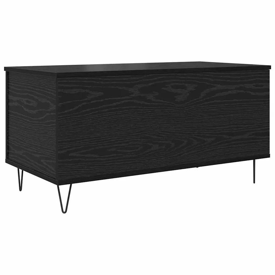 Table basse Chêne noir 90 x 44.5 x 45 cm Bois d'ingénierie - 2