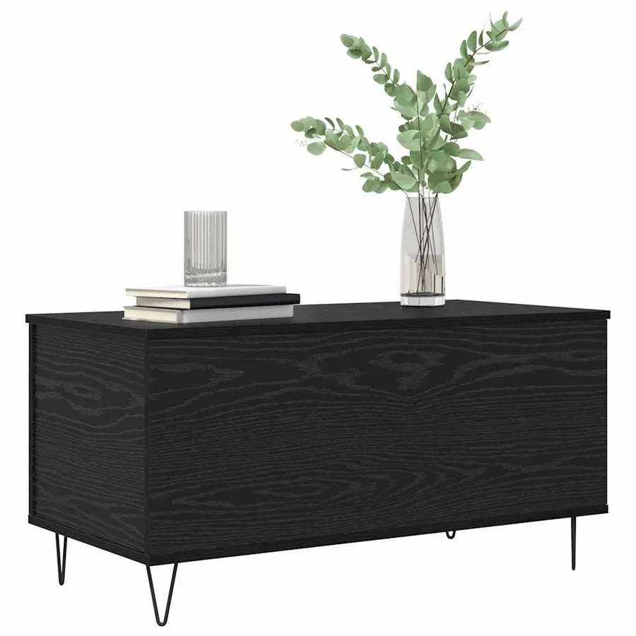 Table basse Chêne noir 90 x 44.5 x 45 cm Bois d'ingénierie - 3