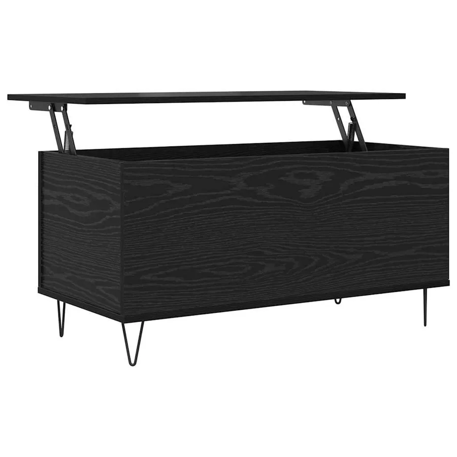 Table basse Chêne noir 90 x 44.5 x 45 cm Bois d'ingénierie - 5