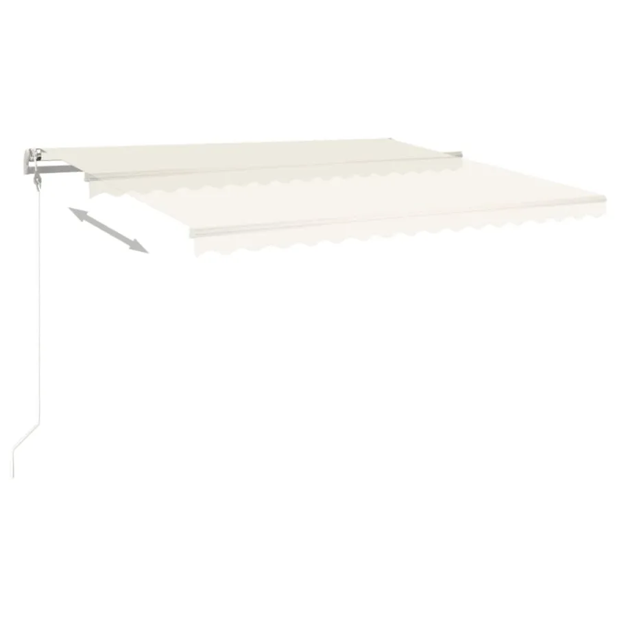 Automatic Retractable Awning 450x350 cm Cream - 3