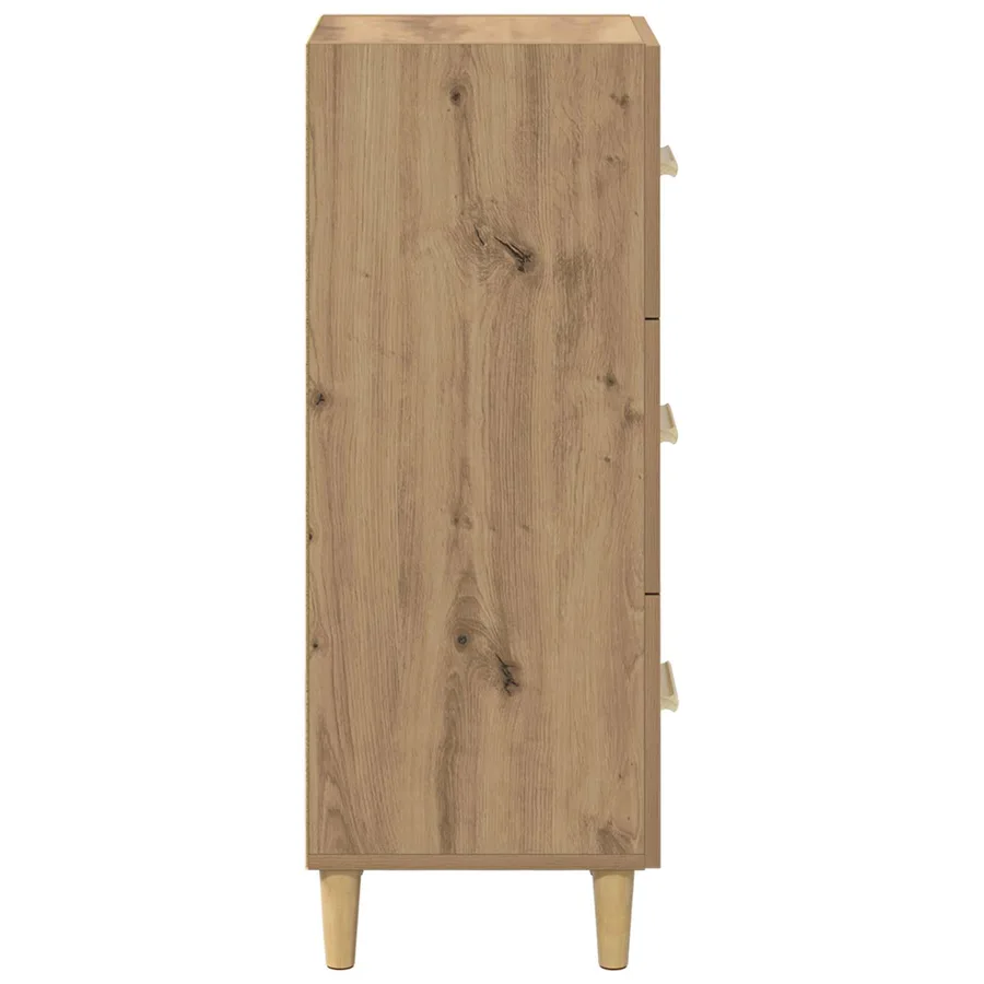 Buffet chêne artisanal 34,5 x 34 x 90 cm Bois d'ingénierie - 7
