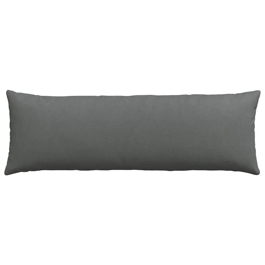 Coussins de canapé 2 pcs Gris foncé 120 x 40 cm tissu - 6