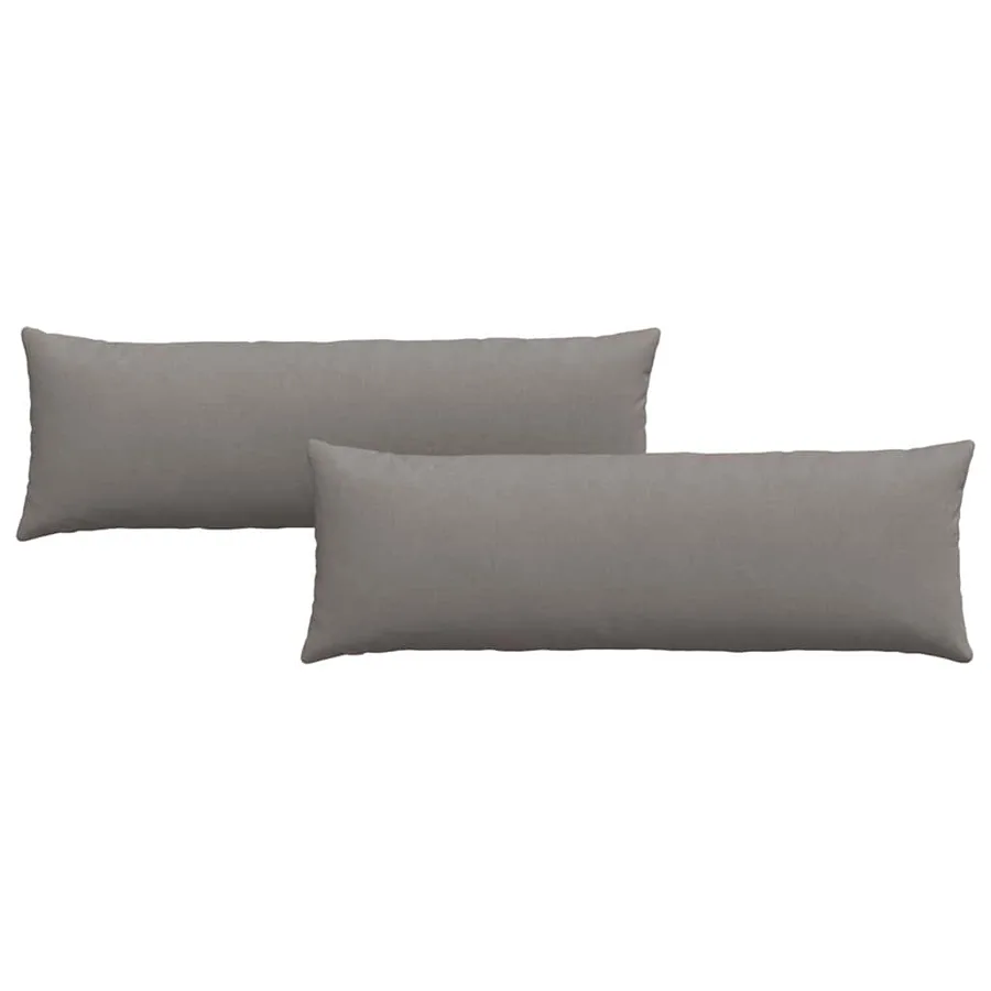 Coussins de canapé 2 pcs Taupe 120 x 40 cm tissu - 2