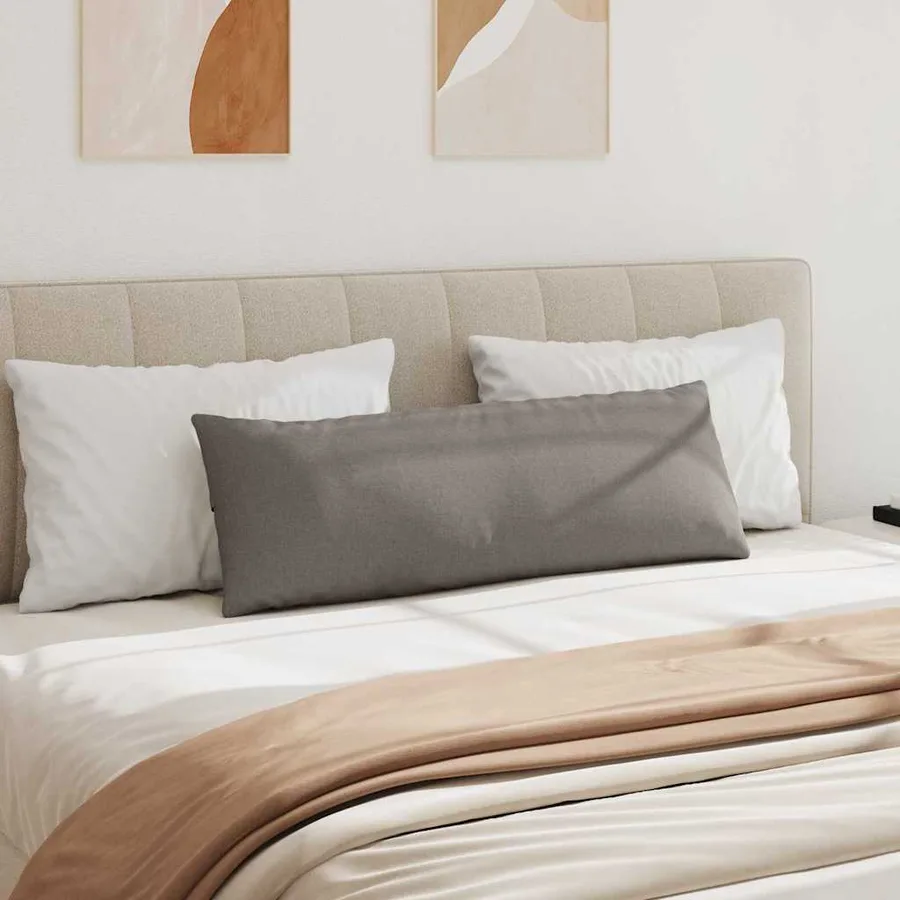 Coussins de canapé 2 pcs Taupe 120 x 40 cm tissu - 4