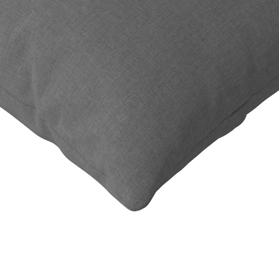 Coussins de canapé 2 pcs Gris foncé 145 x 40 cm tissu - 7