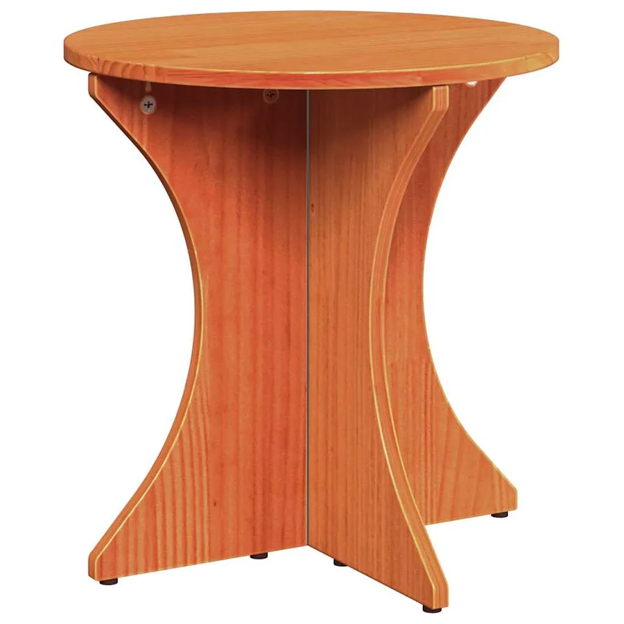 Table basse 3 pcs Brun cire - 6