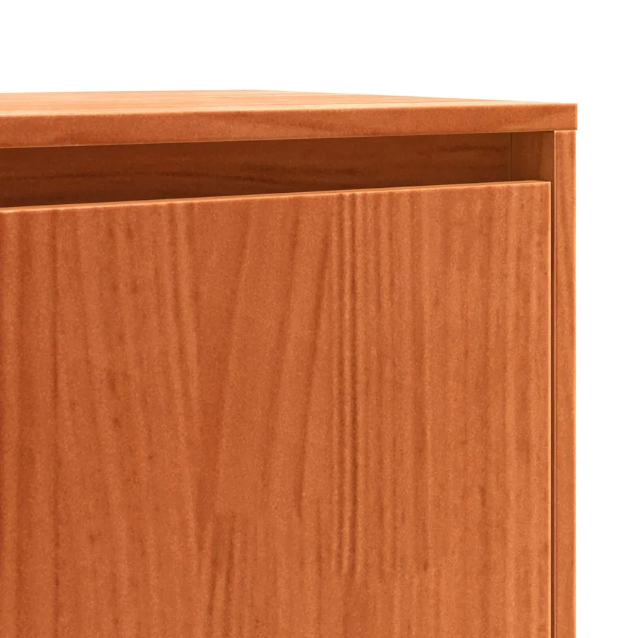 Buffet avec tiroir Brun cire 110 x 34 x 75 cm Pin massif - 10