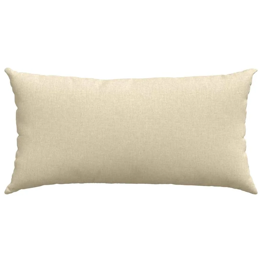 Coussins de canapé 2 pcs Crème 80 x 40 cm tissu - 6