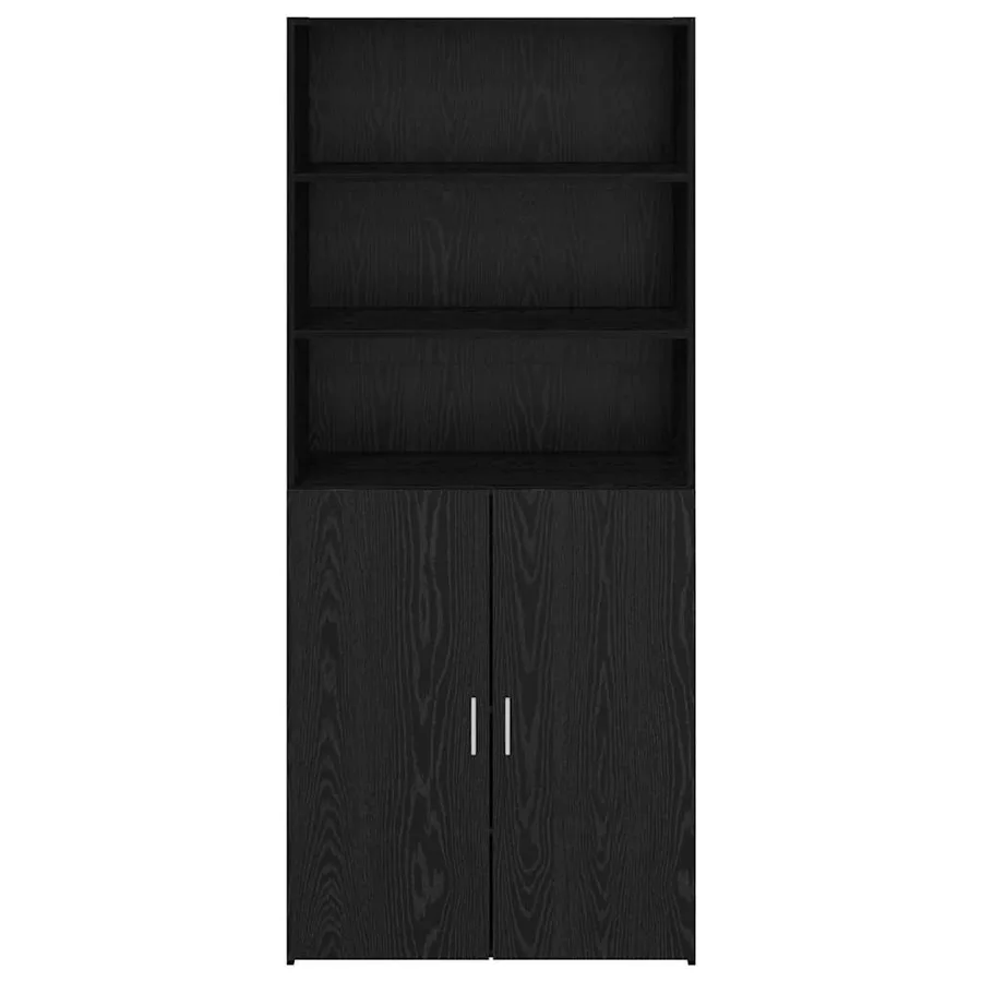 Haut Armoire Chêne noir 80 x 42,5 x 185 cm Bois d'ingénierie - 6