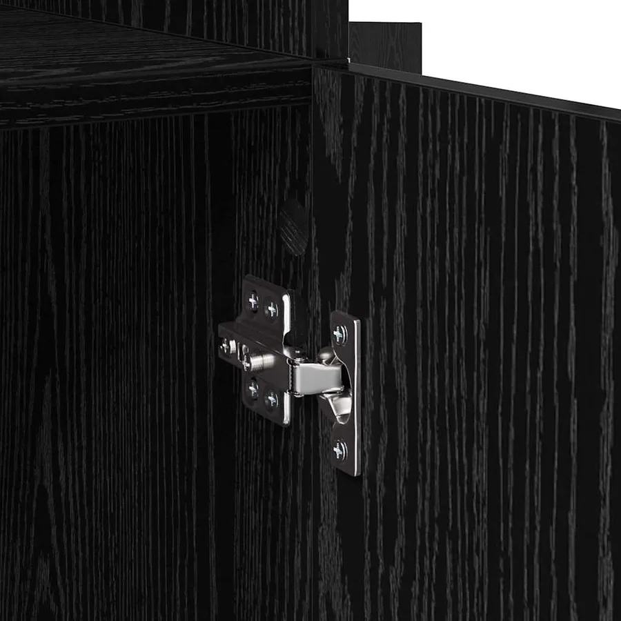 Haut Armoire Chêne noir 80 x 42,5 x 185 cm Bois d'ingénierie - 8