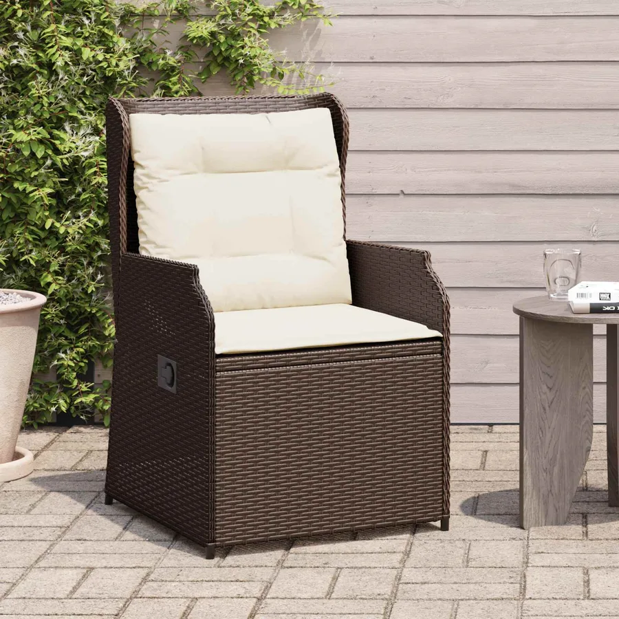 Banc de jardin 2 pcs Marron polyrotin - 3