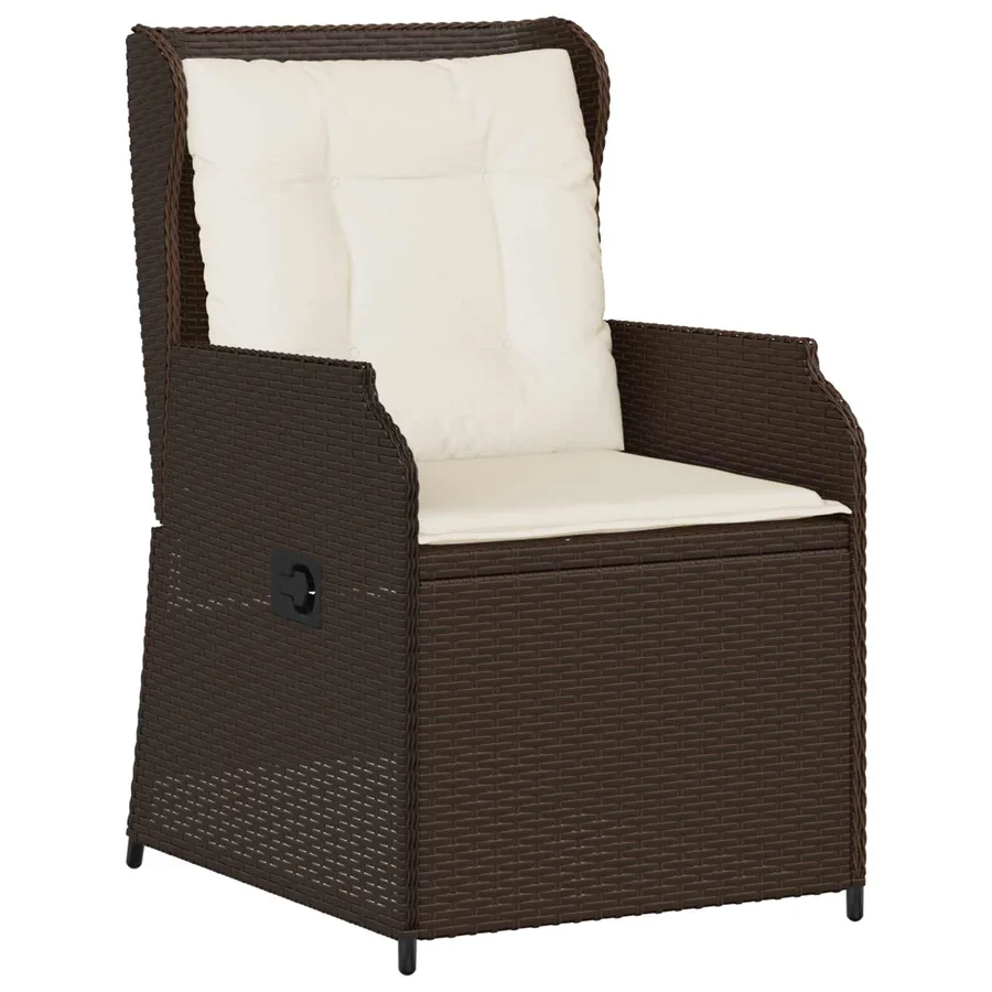 Banc de jardin 2 pcs Marron polyrotin - 4