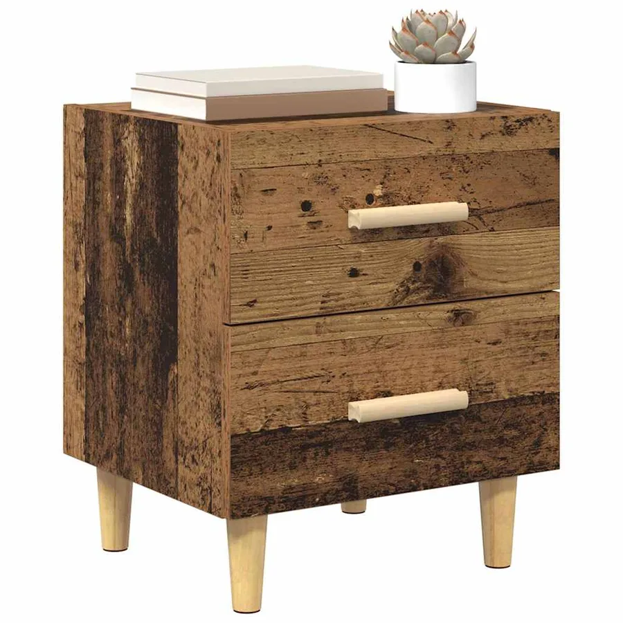 Armoire de lit Bois ancien 40 x 35 x 47.5cm Bois d'ingénierie - 3