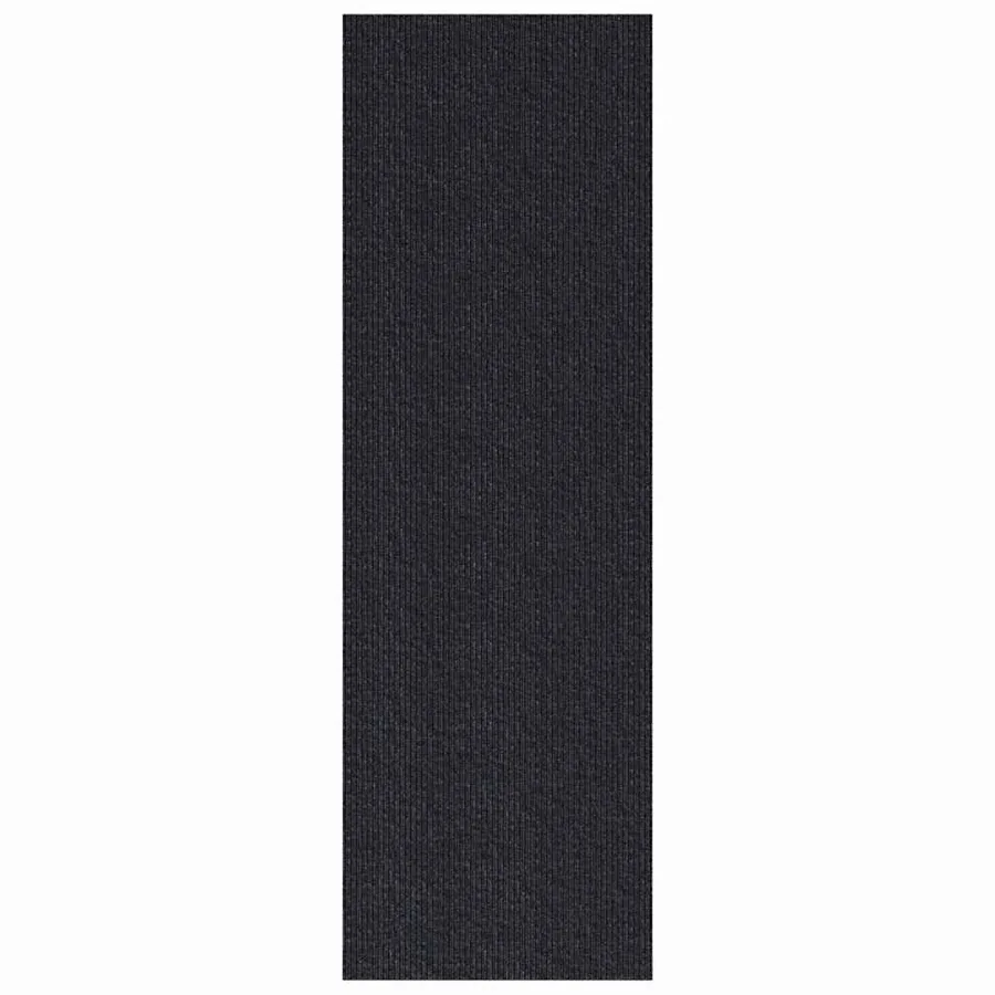 Tapis Couloir Anthracite 80 x 250 cm tissu - 2
