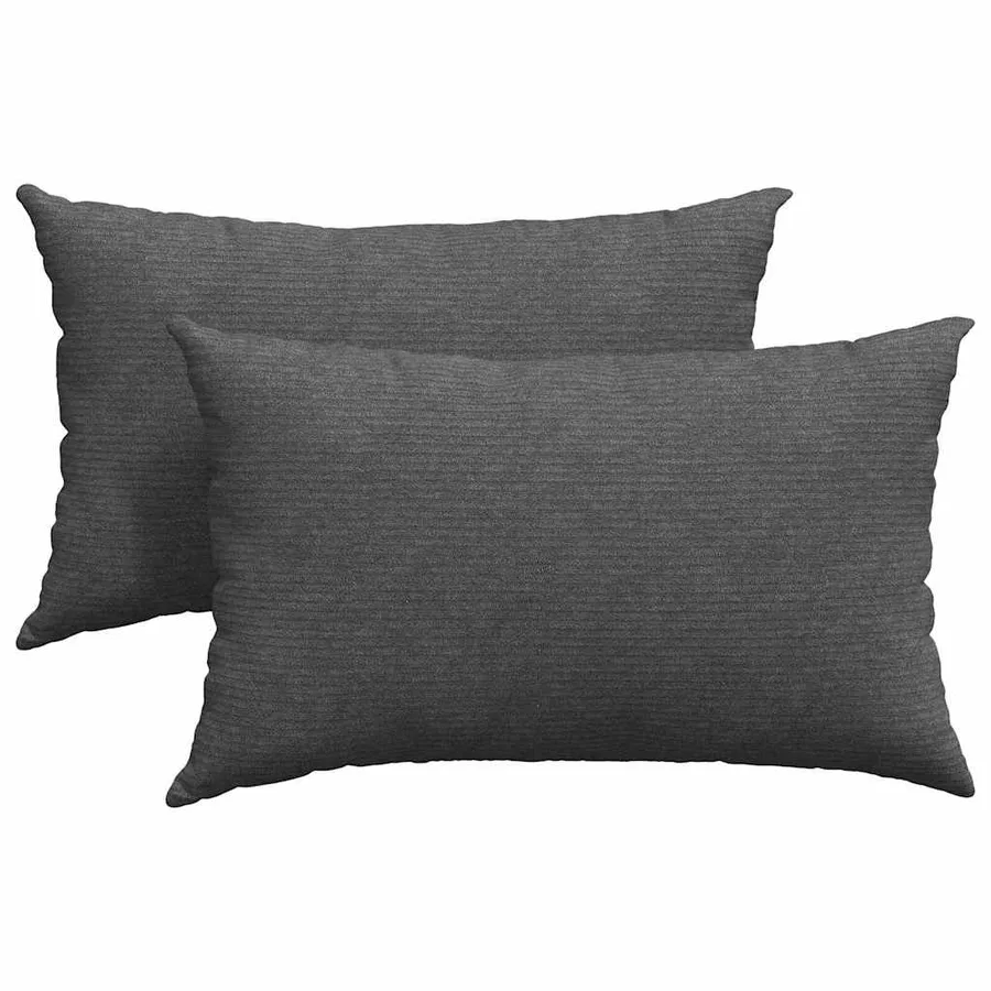 Coussins de canapé 2 pcs Gris foncé 50 x 30 cm - 2