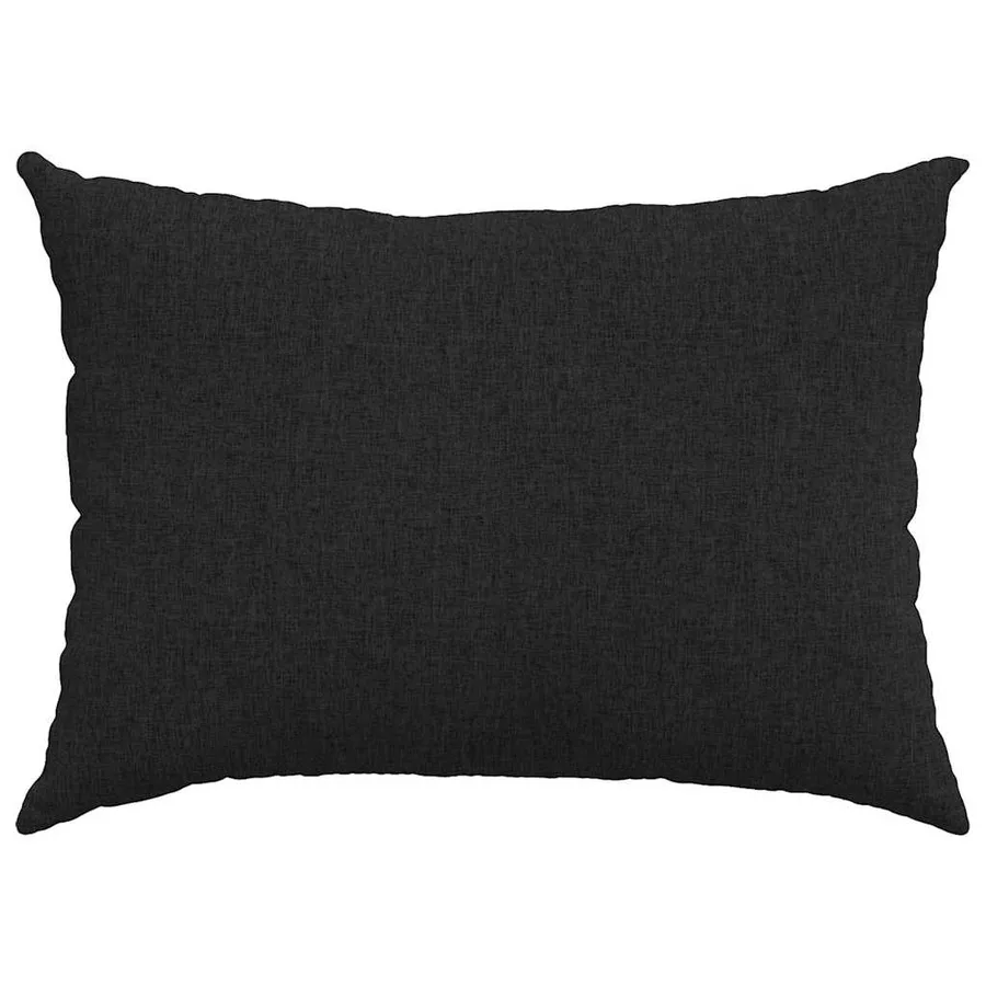 Coussins de canapé 2 pcs Noir 70 x 50 cm tissu - 6