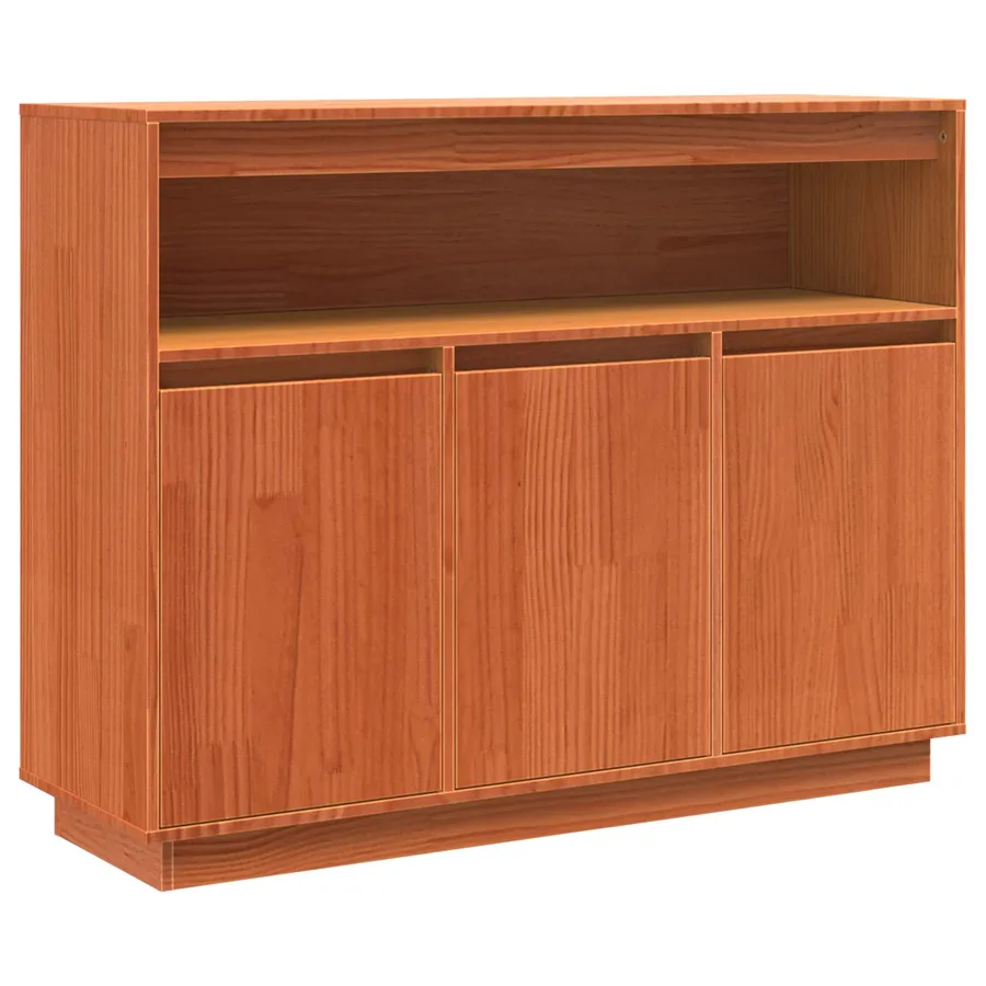 Buffet Brun cire 104,5 x 34 x 80 cm Pin massif - 2
