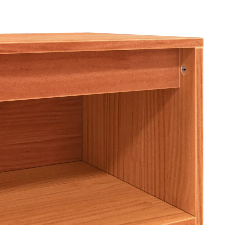 Buffet Brun cire 104,5 x 34 x 80 cm Pin massif - 8