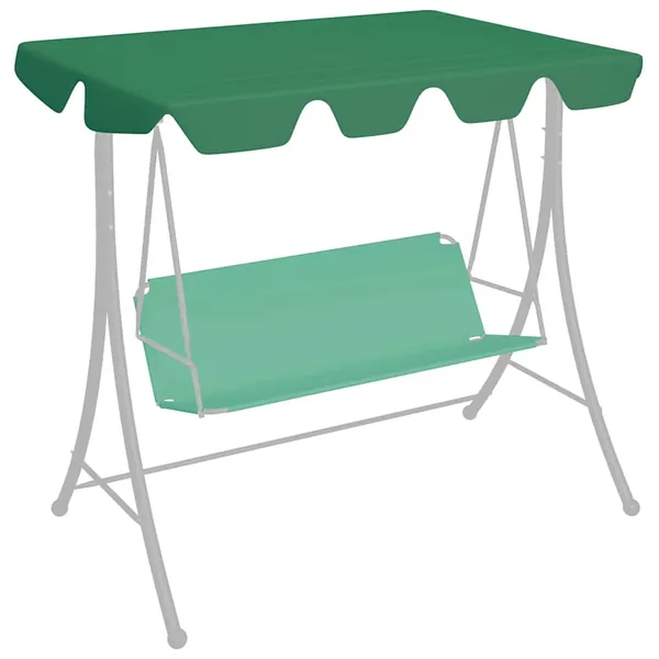 Replacement Swing Canopy Green 188/168x145/110 cm
