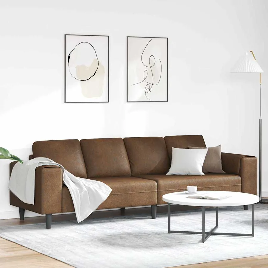 Canapé de salon Marron 250 x 77 x 76 cm