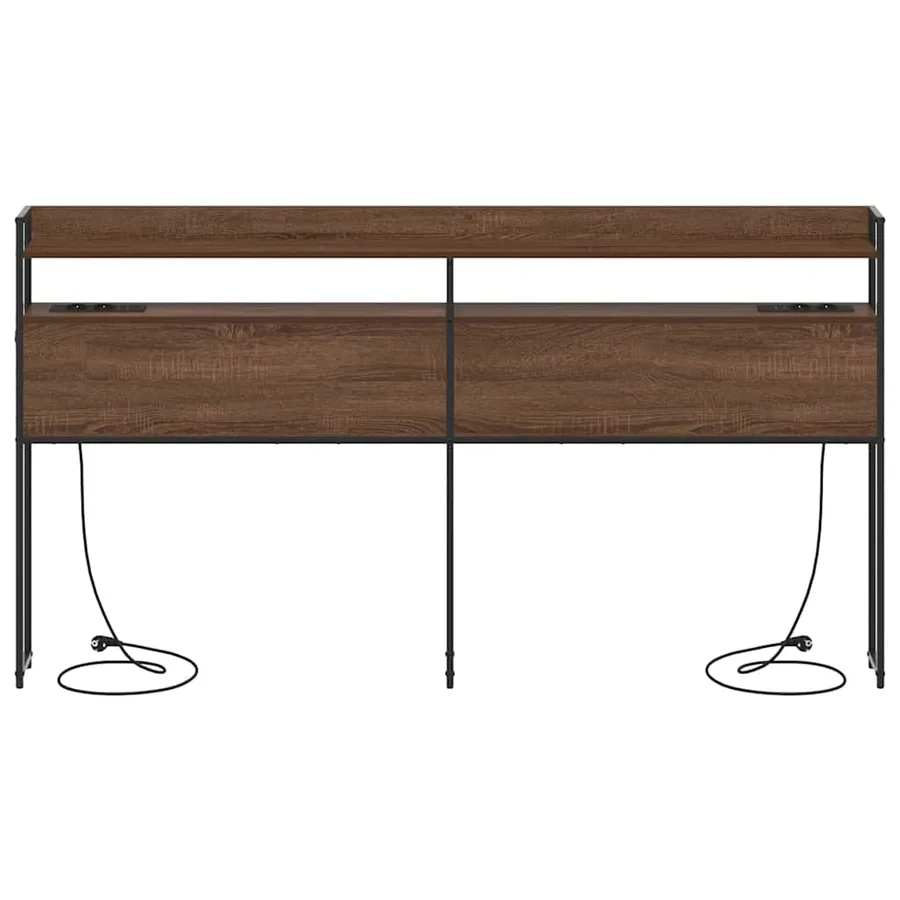 Tête de lit de rangement Chêne marron Bois d'ingénierie - 6