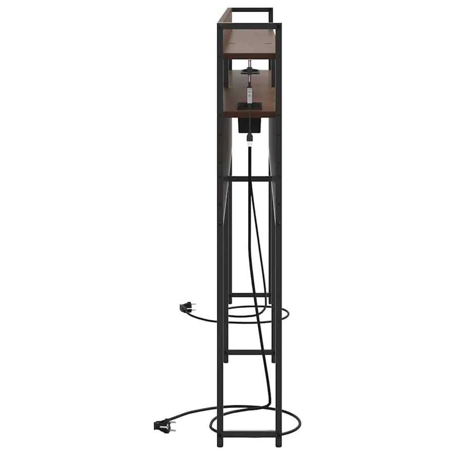 Tête de lit de rangement Chêne marron Bois d'ingénierie - 7