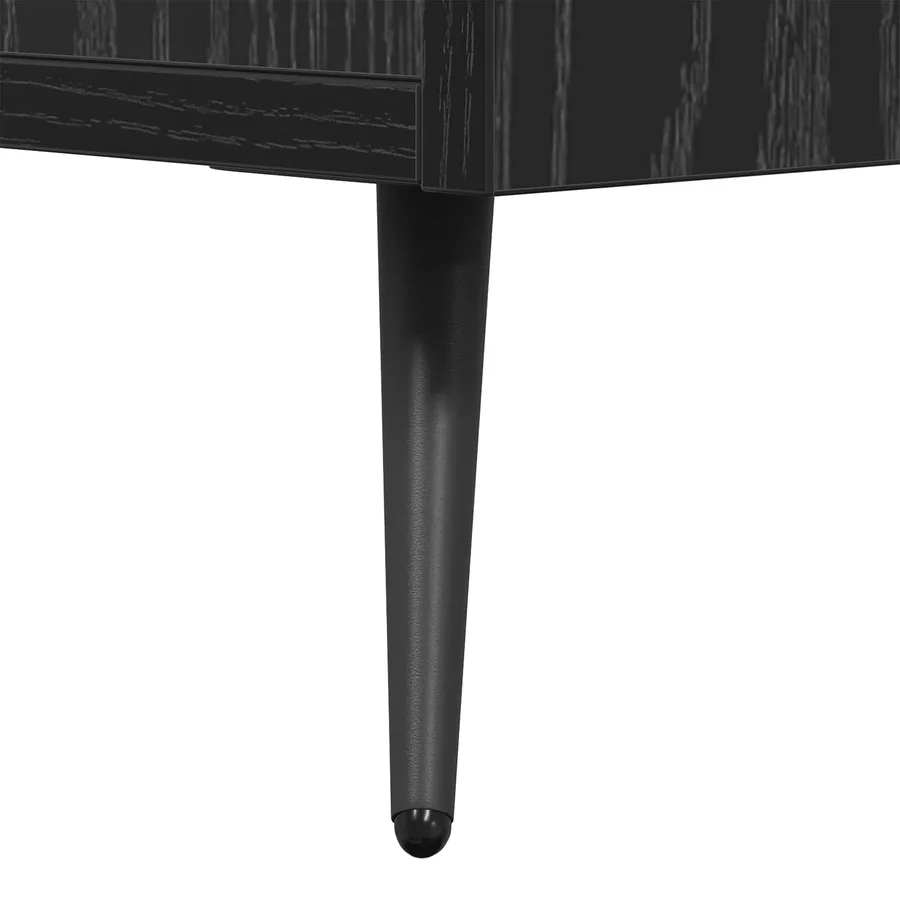 Meuble TV Chêne noir 150 x 30 x 50 cm Bois d'ingénierie - 10