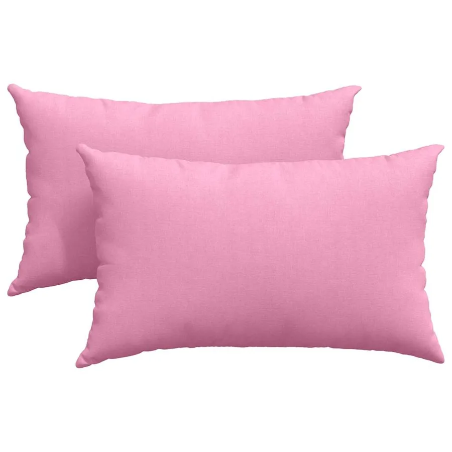 Coussins de canapé 2 pcs Rose 50 x 30 cm tissu - 2