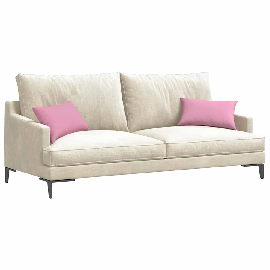 Coussins de canapé 2 pcs Rose 50 x 30 cm tissu - 3