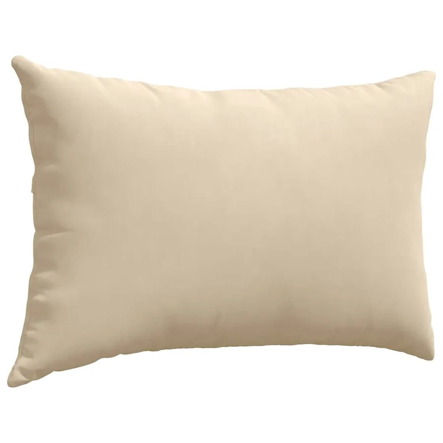 Coussins de canapé 2 pcs Crème 60 x 40 cm tissu - 5