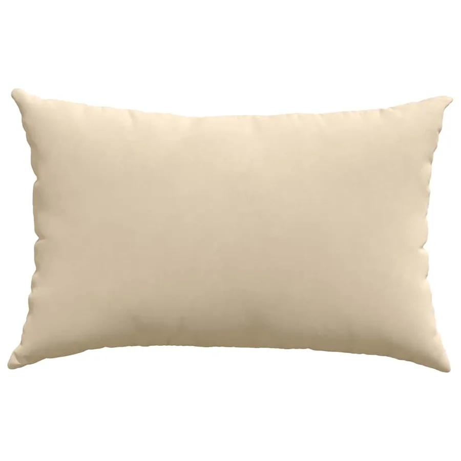 Coussins de canapé 2 pcs Crème 60 x 40 cm tissu - 6
