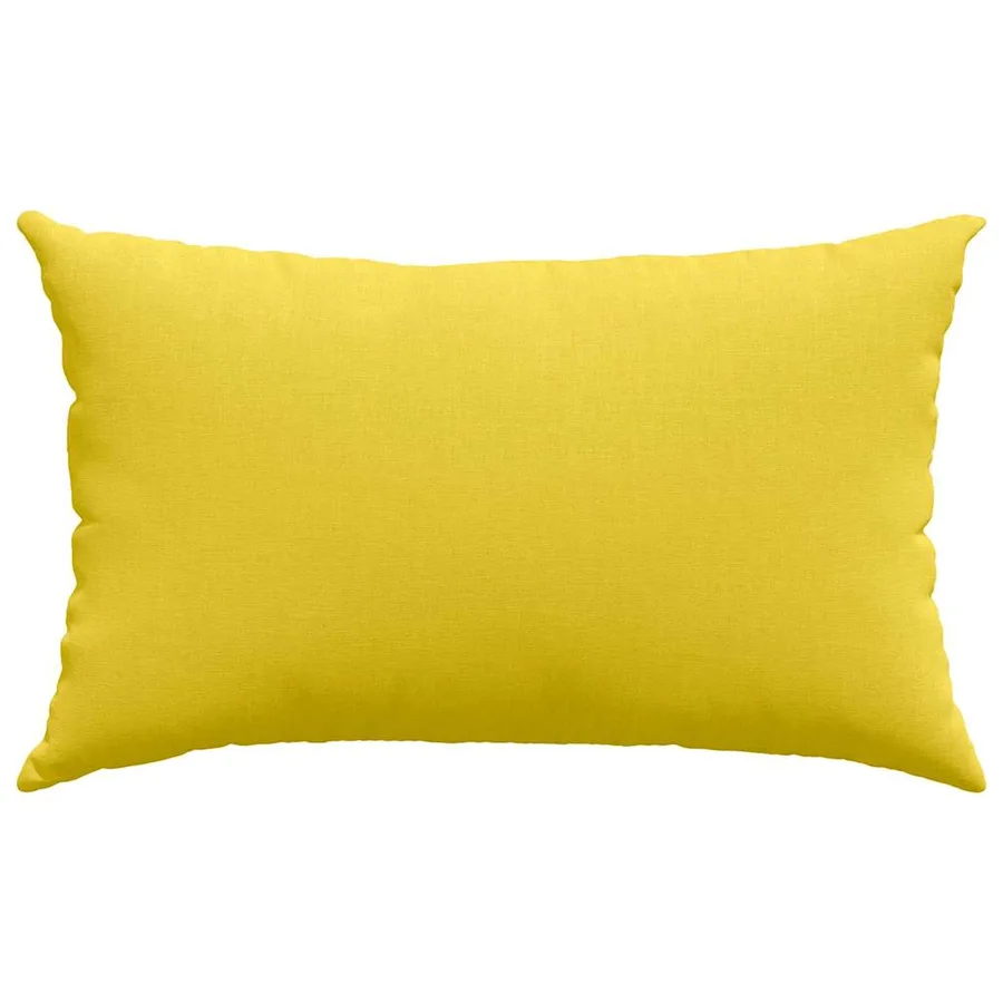 Coussins de canapé 2 pcs Jaune clair 50 x 30 cm tissu - 6