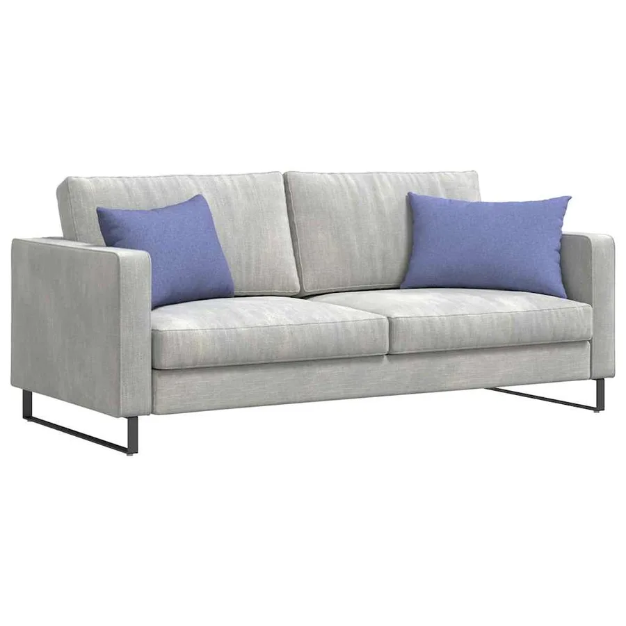 Coussins de canapé 2 pcs Bleu denim 60 x 40 cm tissu - 3