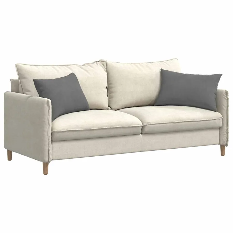 Coussins de canapé 2 pcs Gris foncé 60 x 40 cm tissu - 3