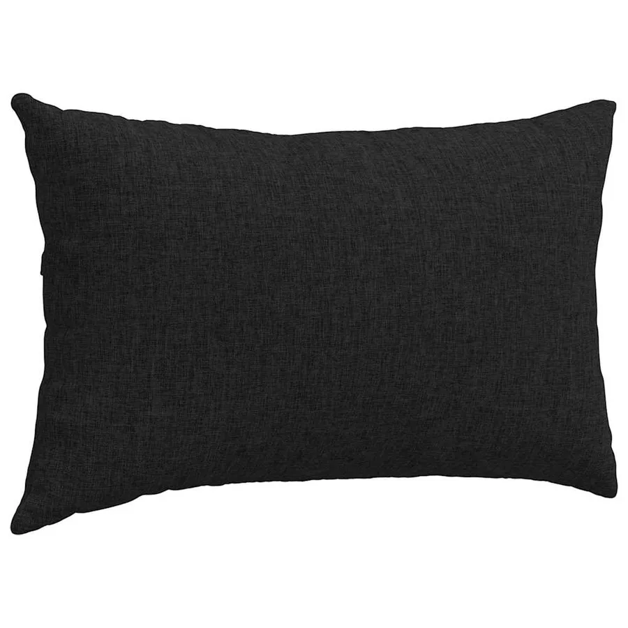 Coussins de canapé 2 pcs Noir 50 x 30 cm tissu - 5