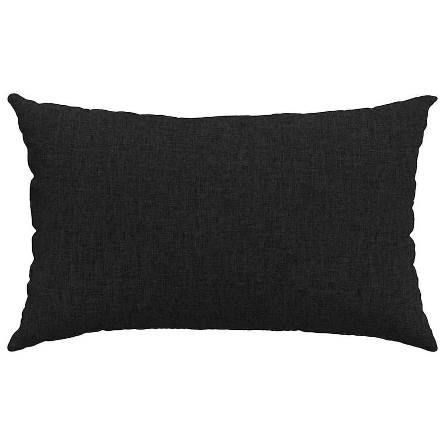 Coussins de canapé 2 pcs Noir 50 x 30 cm tissu - 6