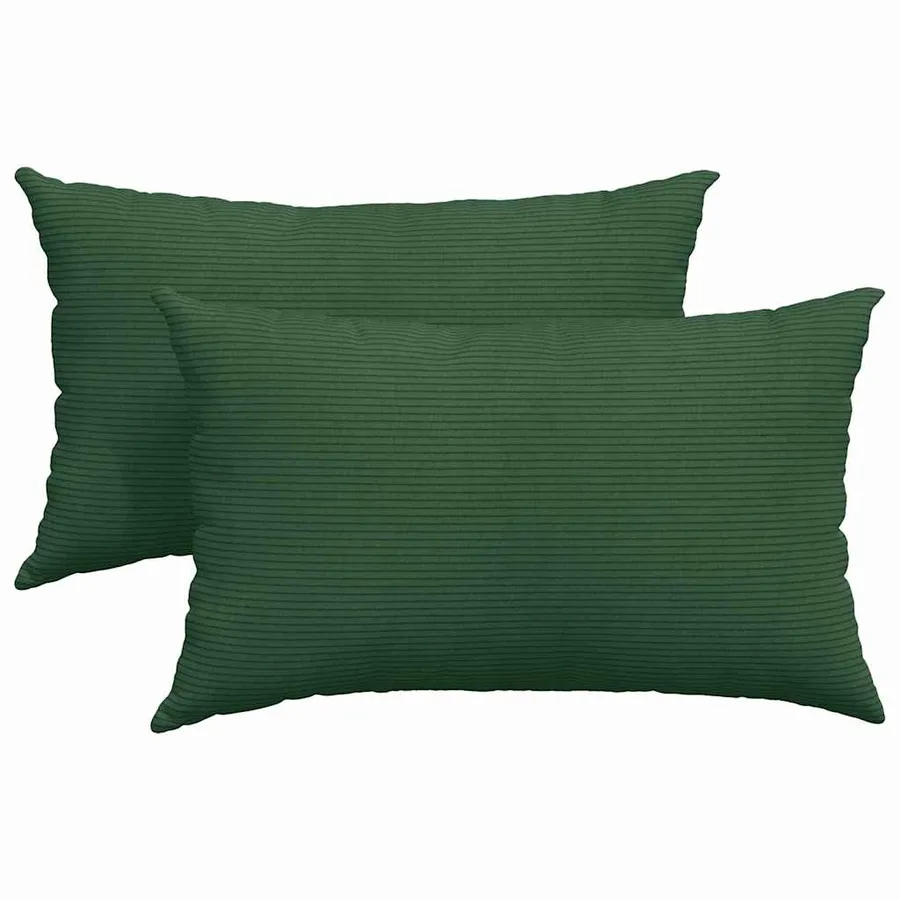 Coussins de canapé 2 pcs Vert foncé 50 x 30 cm - 2