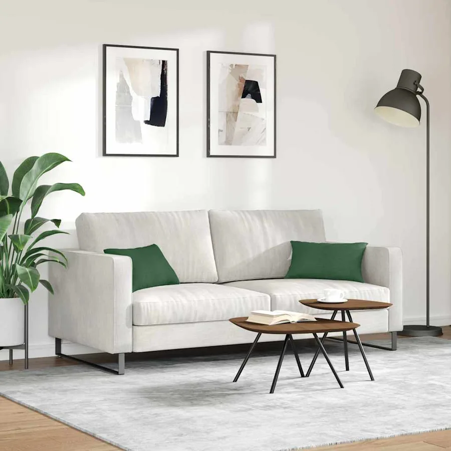 Coussins de canapé 2 pcs Vert foncé 50 x 30 cm - 4