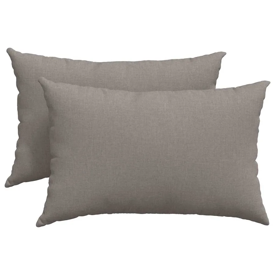 Coussins de canapé 2 pcs Taupe 60 x 40 cm tissu - 2